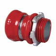 Crouse-Hinds 651SRED Red Zinc-Plated Steel EMT Compression Connector