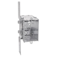 Thomas & Betts CXV Steel City Adjust-A-Box 1-Gang Gangable Switch Box, Pre-Galvanized Steel, 2-Inch x 3-Inch x 3-1/2-Inch