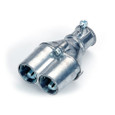Bridgeport Fittings 4156-DC Mighty-Merge EMT to Duplex AC/FMC Coupling, 1/2" to 3/8", Die-Cast Zinc