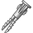 Minerallac 59432J Yellow Winged Plastic Wall Anchors, #8-10-12, Jar Pack