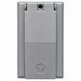 Mulberry 30554 1-Gang Self-Closing Weatherproof Rectangular Cover, Powder-Coated Die-Cast Zinc