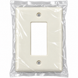 Mulberry 79761 Steel Maxi-Size 1-Gang Duplex/GFI Wallplate, Ivory