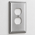 Mulberry 93101 302 Stainless Steel 1-Gang Duplex Receptacle Wallplate