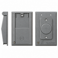 Mulberry BAC1GFIV Weatherproof 1-Gang Vertical Cover, Gray, Pack of 100