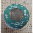 Bussmann S-6-1/4 Fustat Fuse, 6-1/4A Rated