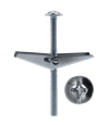 Minerallac 3/8-16 Toggle Bolts with Wings - Round Head Slotted Drive