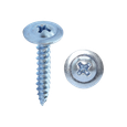 Minerallac #8 Sheet Metal Screws with Wafer Head Phillips Drive Zinc