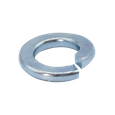 Minerallac 1/2" Split Lock Washers - Medium Split, Zinc Plated Steel