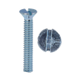 Minerallac 6-32 x 2" Machine Screws Flat Head with Zinc Plated