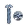 Minerallac 8-32 Round Head Machine Screws with Combo Phillips/Slotted Drive