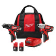 Milwaukee 2494-22 M12 Cordless Drill/Impact Combo Kit