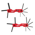 Milwaukee 48-22-2183 17-Key Folding Hex Key Set, SAE/Metric, 2-Piece