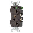 Hubbell Wiring HBL8300H Hospital Grade Extra Heavy-Duty Duplex Receptacle, 20A 125V NEMA 5-20R