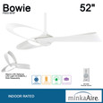 Minka-Aire F933 - Bowie 52" - 3 Blade Indoor Ceiling Fan