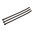 3M Cable Tie 8 in Black Nylon 6/6 Standard Type with 50 lbs Tensile Strength, 100 Pack