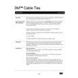 3M Cable Tie 8 in Black Nylon 6/6 Standard Type with 50 lbs Tensile Strength, 100 Pack