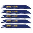 Irwin 372156P5 372 Series 6-Inch 6 TPI Cobalt Bi-Metal Reciprocating Saw Blades, 5-Pack