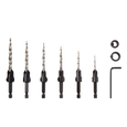 Irwin Speedbor 188279 Series 8-Piece Countersink Drill Bit Set, 1/4" Quick-Change Shank