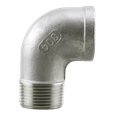 Boshart SS304SE 304 Stainless Steel Threaded Street Elbow, ISO4144