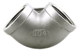 Boshart SS304E 304 Stainless Steel Threaded Elbow, ISO4144