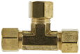 Boshart BC-64 No-Lead Brass Compression Tee Fitting