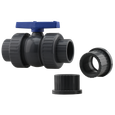 Boshart 0925-25NL 2-1/2" FPT Union PVC Ball Valve with PTFE Seat