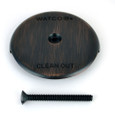 Watco 18001-BZ Oil-Rubbed Bronze 1-Hole Overflow Plate