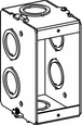 Orbit MSBG-1 Gangable 1-Gang Masonry Box, 2-1/2" Deep with CKO
