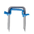 Briscon SN-40-IB-SS-100 Stainless Steel Insulated Cable Staple, Blue, 1/2" x 1", Pack of 100