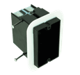 Allied Moulded P-221NV Black Polycarbonate Switch/Receptacle Box