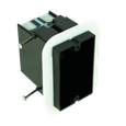 Allied Moulded P-221NV Black Polycarbonate Switch/Receptacle Box
