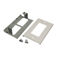 Wiremold G3048R Rectangular Decorator Receptacle Cover Fitting, Gray Steel