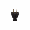 Eaton 183BK-BOX Straight Blade Plug, Black Thermoplastic, 15A 125V