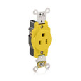 Leviton 5261-CR Red Duplex Receptacle, Straight-Blade Device, Pack of 100