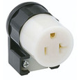 Leviton 5369-CA Black Angle Connector, NEMA 5-20R, Pack of 100