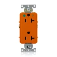 Leviton D8300-IG Isolated Ground Duplex Receptacle, Industrial Grade