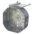 Steel City 54151L Octagonal Box, 1/2" KO, L-Bracket