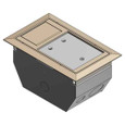 Steel City AFM-2 2-Compartment Access Floor Module