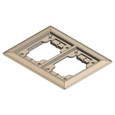 Steel City P64P 2-Gang Carpet Plate Flange Poke-Thru Cover