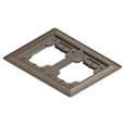 Steel City P64P 2-Gang Carpet Plate Flange Poke-Thru Cover