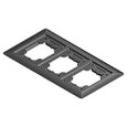 Steel City P64P 2-Gang Carpet Plate Flange Poke-Thru Cover