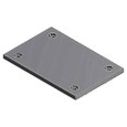 Steel City P64P Blank Plate Flush Service Poke-Thru Fitting