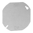 Steel City 54C1 4" Octagon Box Cover, Flat & Blank