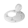 Steel City P60 DS Cover Plate, Flush Service Floor-Box, Dia 4IN