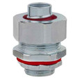 Steel City 1-1/2 Inch Straight Conduit Connector - Steel Construction