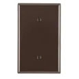 Leviton Gray 1-Gang Blank Wallplate, 100-Pack