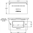 Mulberry 1-Gang Weatherproof Self-Closing Rectangular Device Cover