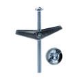 Minerallac 58148J Mushroom Head Toggle Bolt, Zinc Plated Steel, 1/8" x 3", 100-Pack