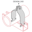 Minerallac Universal Conduit Strut Clamp Electro-Galvanized Steel