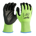 Milwaukee High Visibility Cut Level 2 Polyurethane-Dipped Gloves